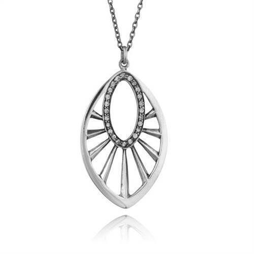 Majesty oxideret s�lv halsk�de af Izabel Camille